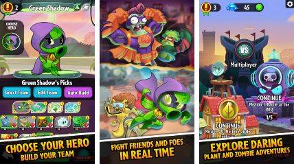 Скачать игру Plants vs. Zombies Heroes на Android